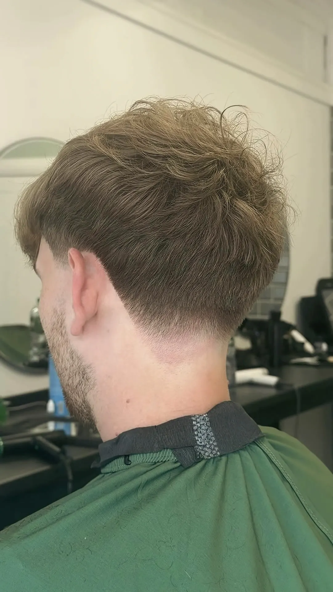 Finished taper seen from the back.